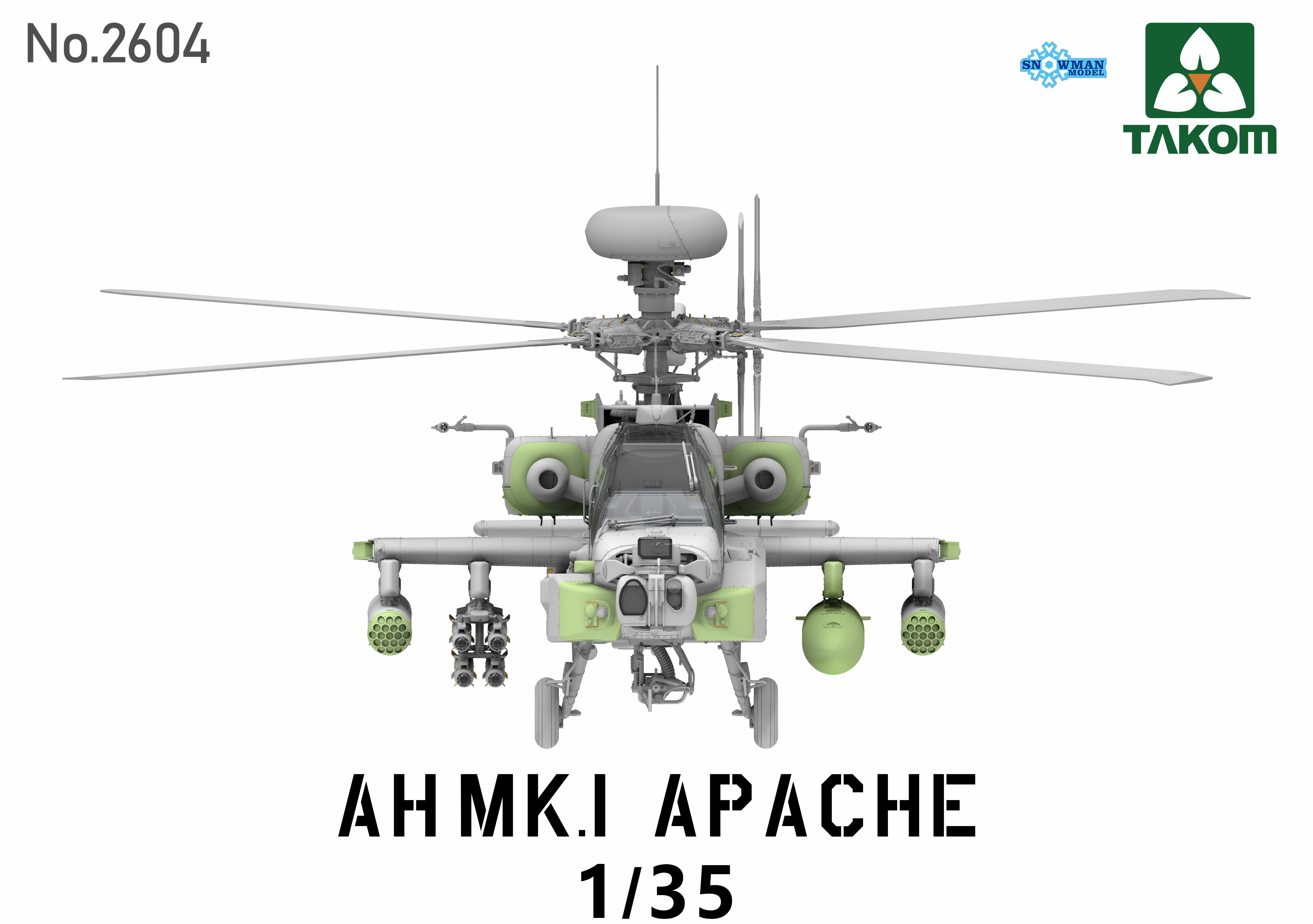 Takom 1/35 AH MK.I APACHE ATTACK HELICOPTER