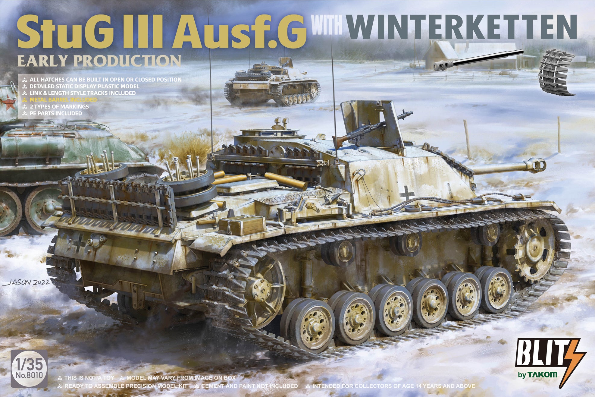 Takom 1/35 Stug.III Ausf.G Early Production With Winterketten