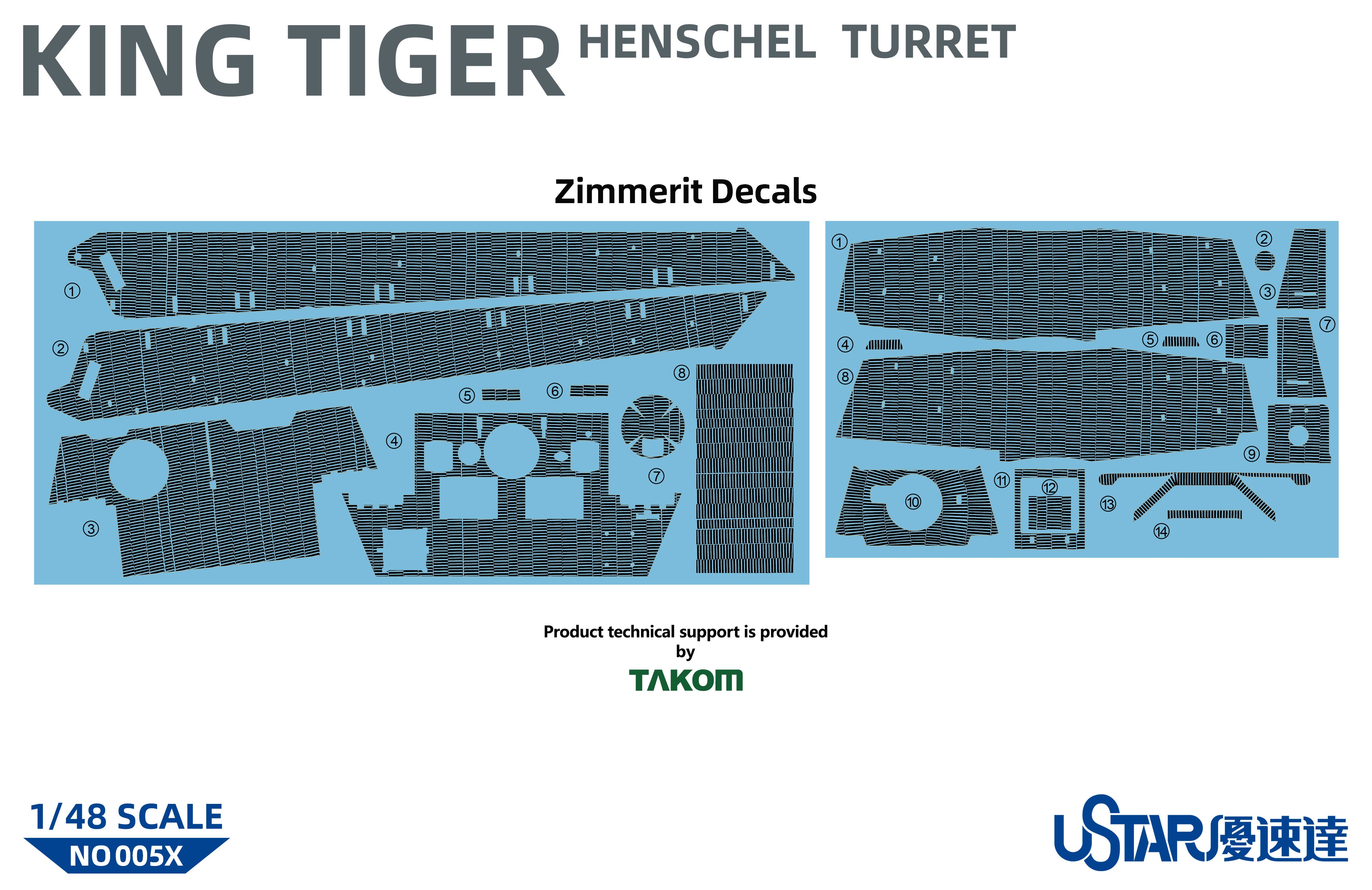 Ustar 1/48 King Tiger Henschel Turret With Full Interior