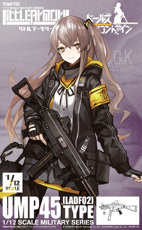 TomyTec Little Armory 1/12 LADF02 Dolls Frontline UMP45 Type Rifle