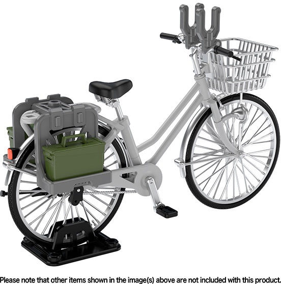 TomyTec Little Armory 1/12 LM006 Commuting Bicycle Defense School Silver