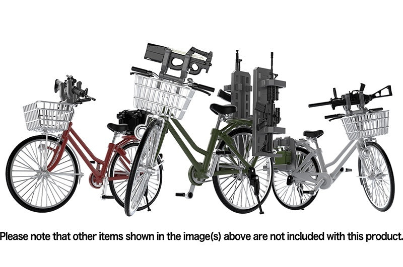 TomyTec Little Armory 1/12 LM006 Commuting Bicycle Defense School Silver