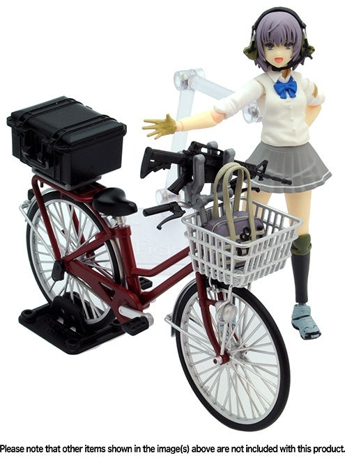 TomyTec Little Armory 1/12 LM006 Commuting Bicycle Defense School Silver