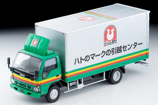 Tomica Limited Vintage 1/64 LV-N285a Isuzu ELF Panel Van Pigeon Mark Moving Center