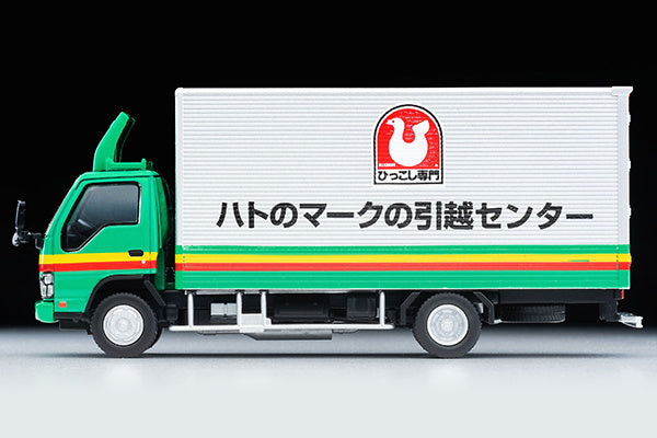 Tomica Limited Vintage 1/64 LV-N285a Isuzu ELF Panel Van Pigeon Mark Moving Center