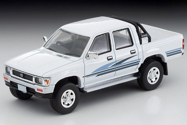 Tomica 1/64 Limited Vintage LV-N256b Hilux 4WD Pick Up Double Cab SSR White 1991