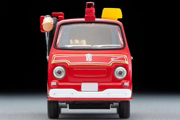 Tomica Limited Vintage 1/64 LV-68c Subaru Sambar Pump Fire Truck with a figure