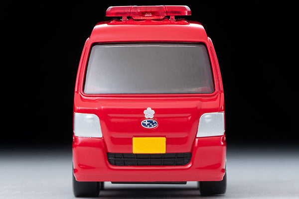 TomyTec Choro Q QS-04b SUBARU SAMBAR Van Fire Chief's Vehicle