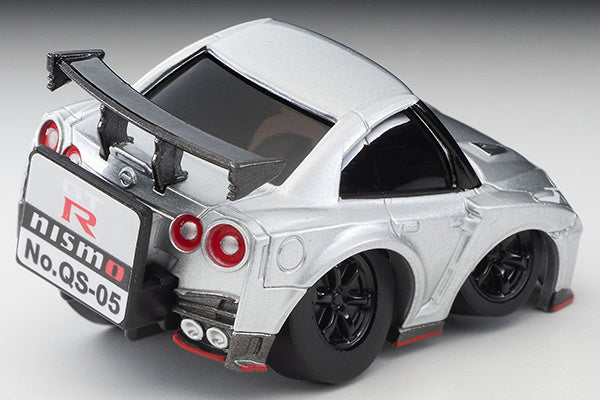 TomyTec Choro Q QS-05B Nissan Gt-R Nid7:D27Smo Nismo N Attack Package Silver