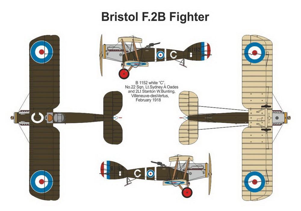 Valom 1/144 Bristol F2B Fighter (Double Set)