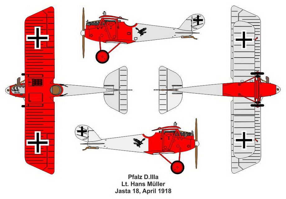 Valom 1/144 Pfalz D.III (Double Set)