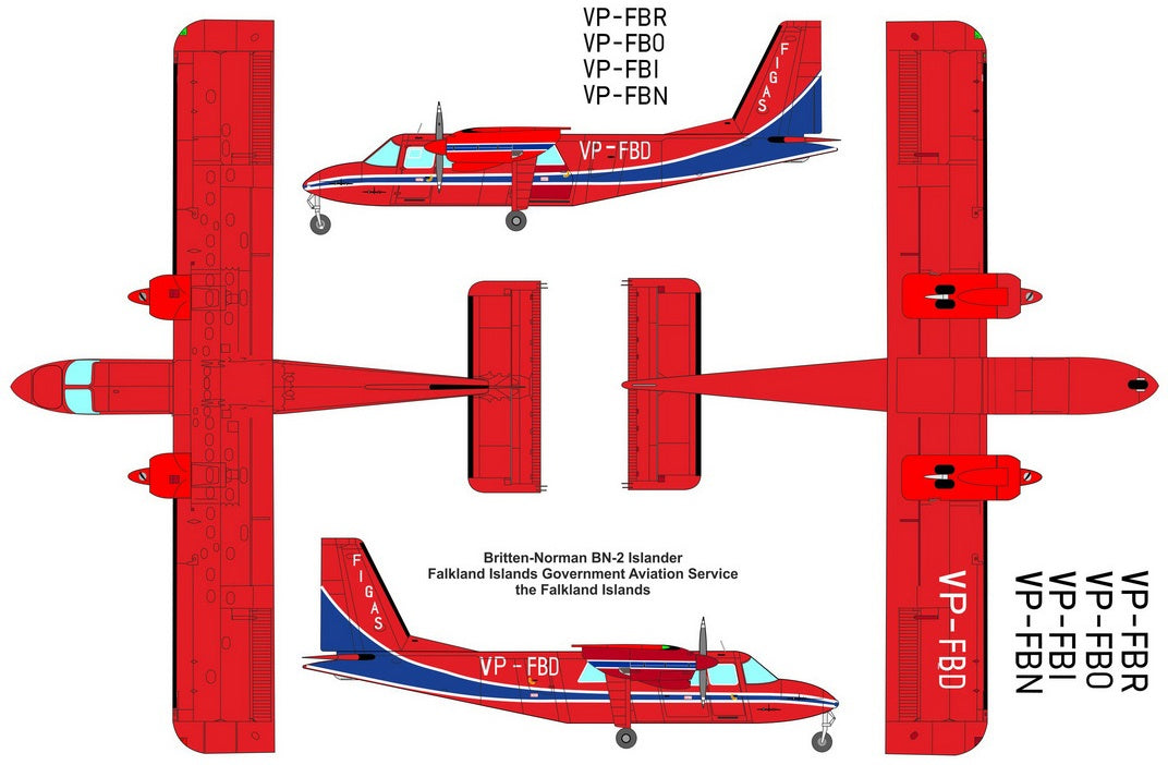 Valom 1/48 Britten-Norman BN-2 Islander (Falkland Islands)