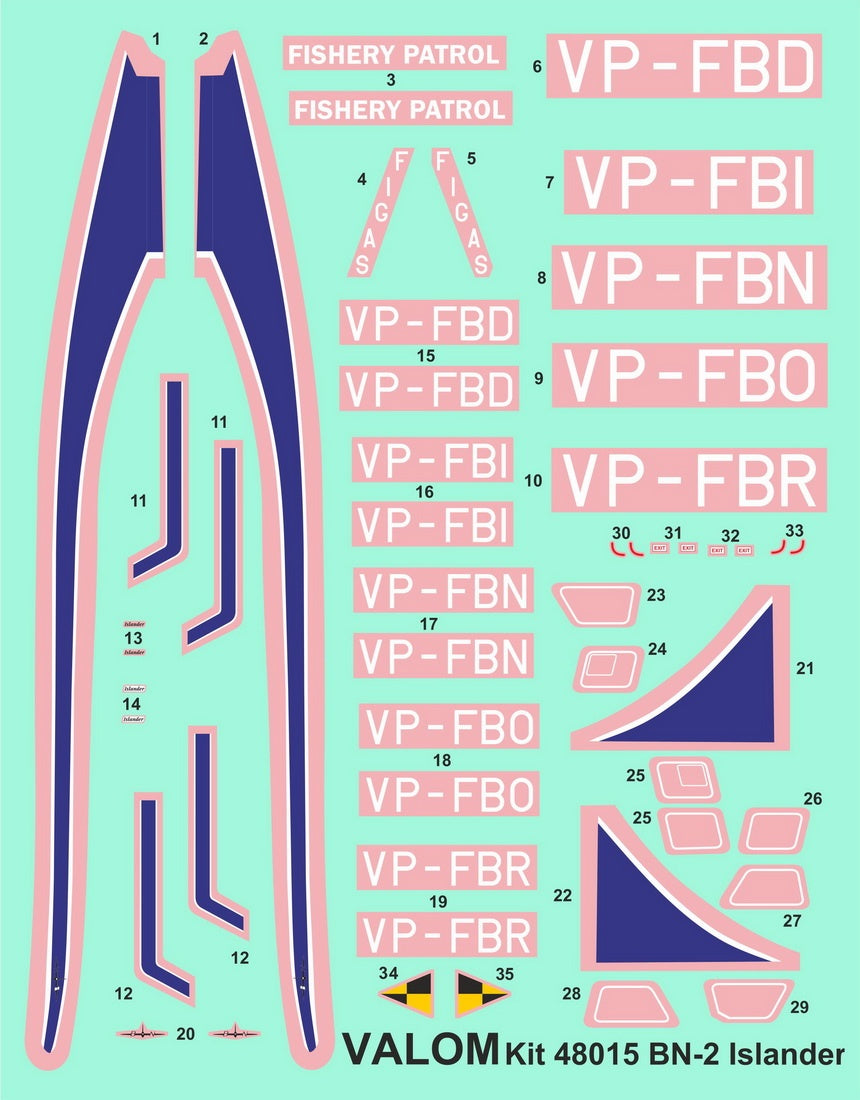 Valom 1/48 Britten-Norman BN-2 Islander (Falkland Islands)