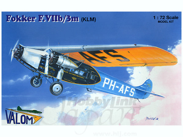 Valom 1/72 Fokker F.VIIb/3m (KLM)