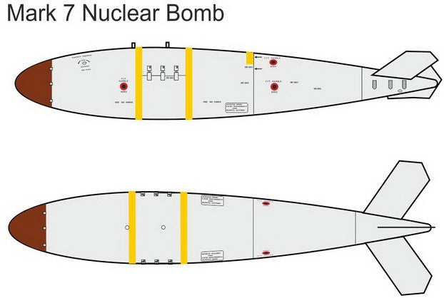 Valom 1/72 N.A. RB-45C Tornado + Mark 7 nuclear bomb