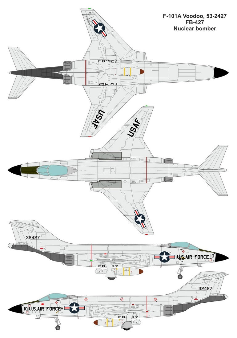 Valom 1/72 F-101A Voodoo (Nuclear bomber)