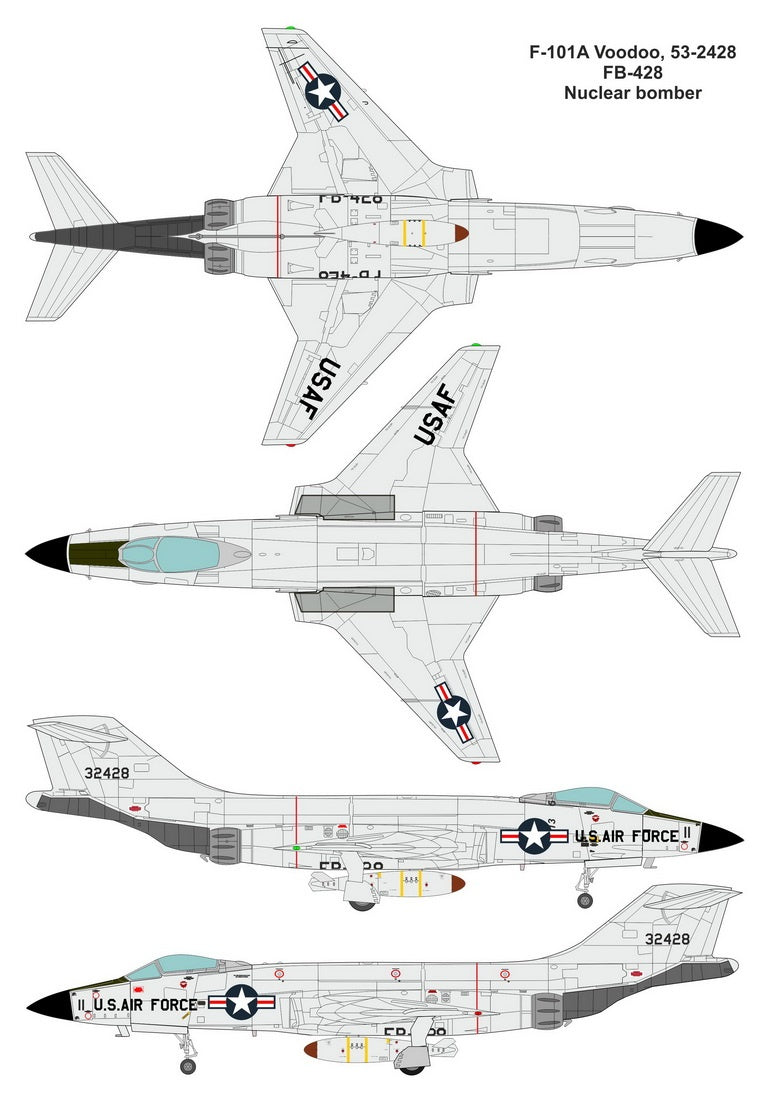 Valom 1/72 F-101A Voodoo (Nuclear bomber)