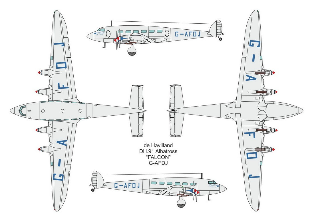 Valom 1/72 DH.91 Albatross (airliner)