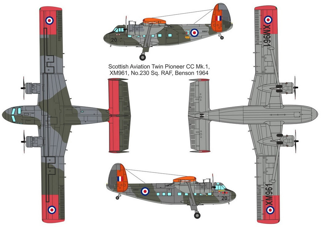 Valom 1/72 Scottish Aviation Twin Pioneer CC.Mk.I (RAF)