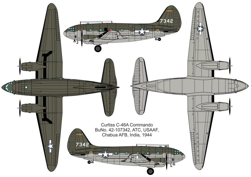 Valom 1/72 Curtiss C-46A Commando (The Hump)