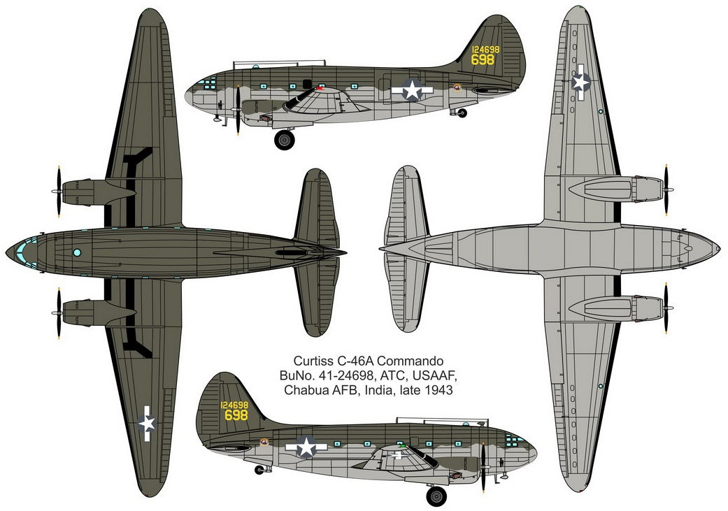 Valom 1/72 Curtiss C-46A Commando (The Hump)