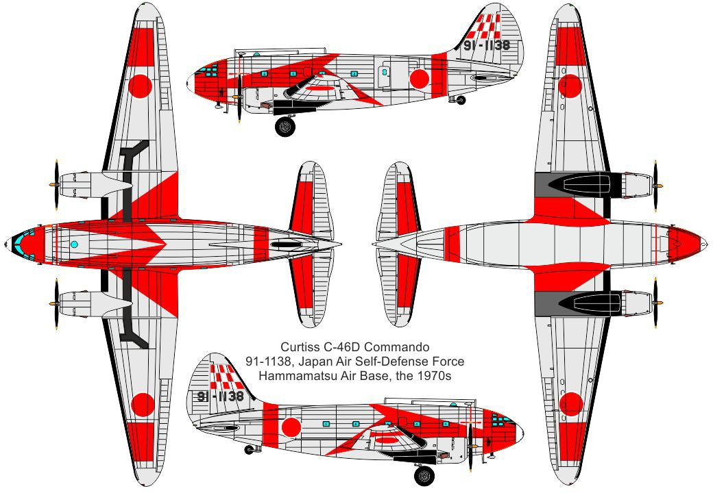 Valom 1/72 Curtiss C-46D Commando (JASDF)