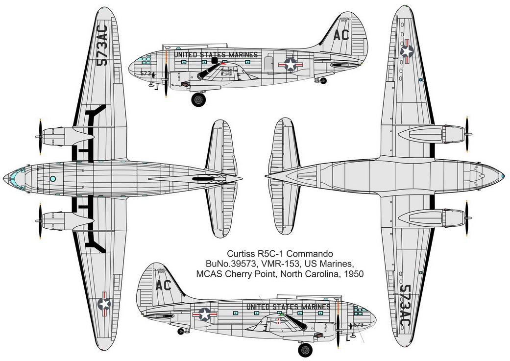 Valom 1/72 Curtiss R5C-1 Commando (U.S. Marine Corps)