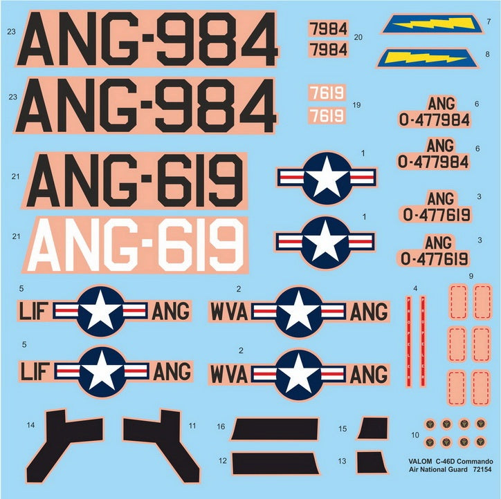 Valom 1/72 Curtiss C-46D Commando (air National Guard)