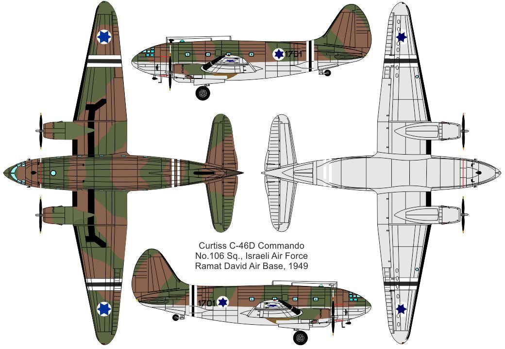 Valom 1/72 Curtiss C-46A Commando (IAF)