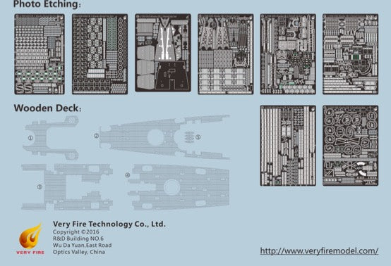 Very Fire 1/350 USS CB-1 Alaska Detail Up Set (For Hobby Boss 86513)