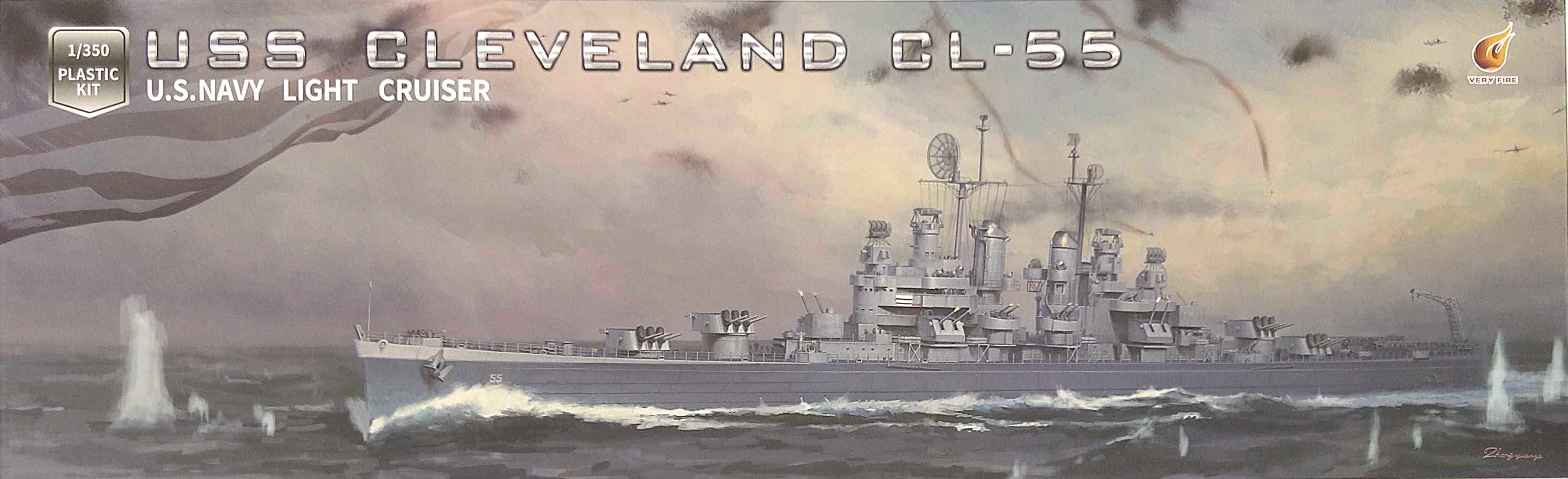 Very Fire 1/350 USS Cleveland CL-55