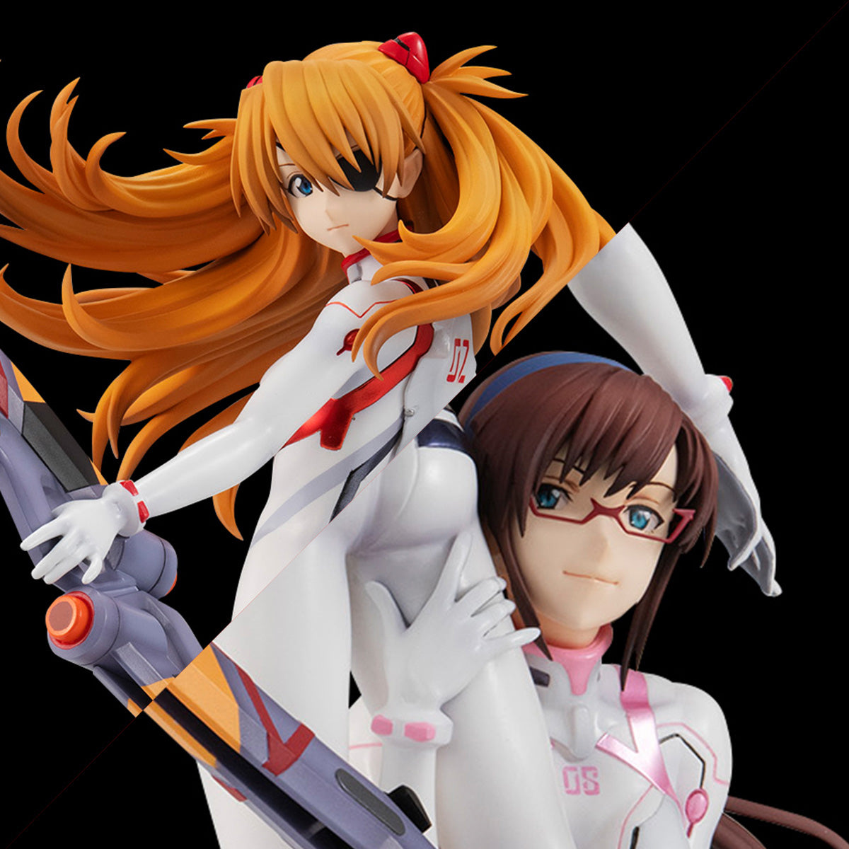 Megahouse GEM Series Asuka Langley Shikinami & Mari Makinami Illustrious (3.0 + 1.0 Thrice Upon a Time) "Evangelion"