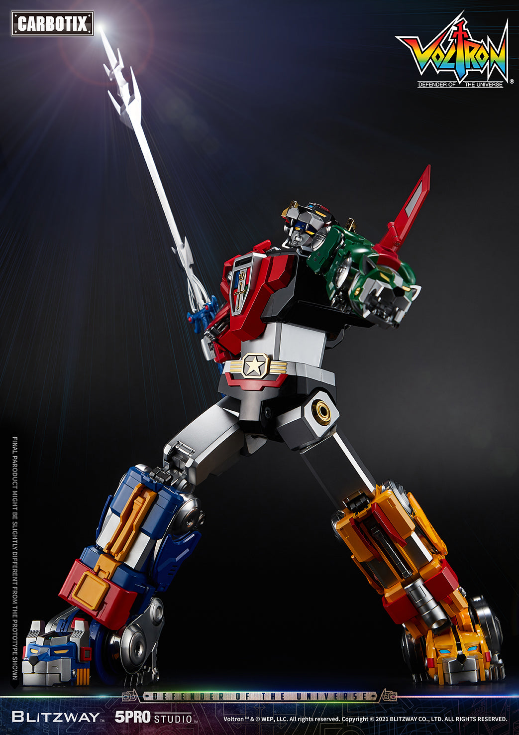 Blitzway 'Voltron' 5Pro Studio CARBOTIX Series, Action Figure