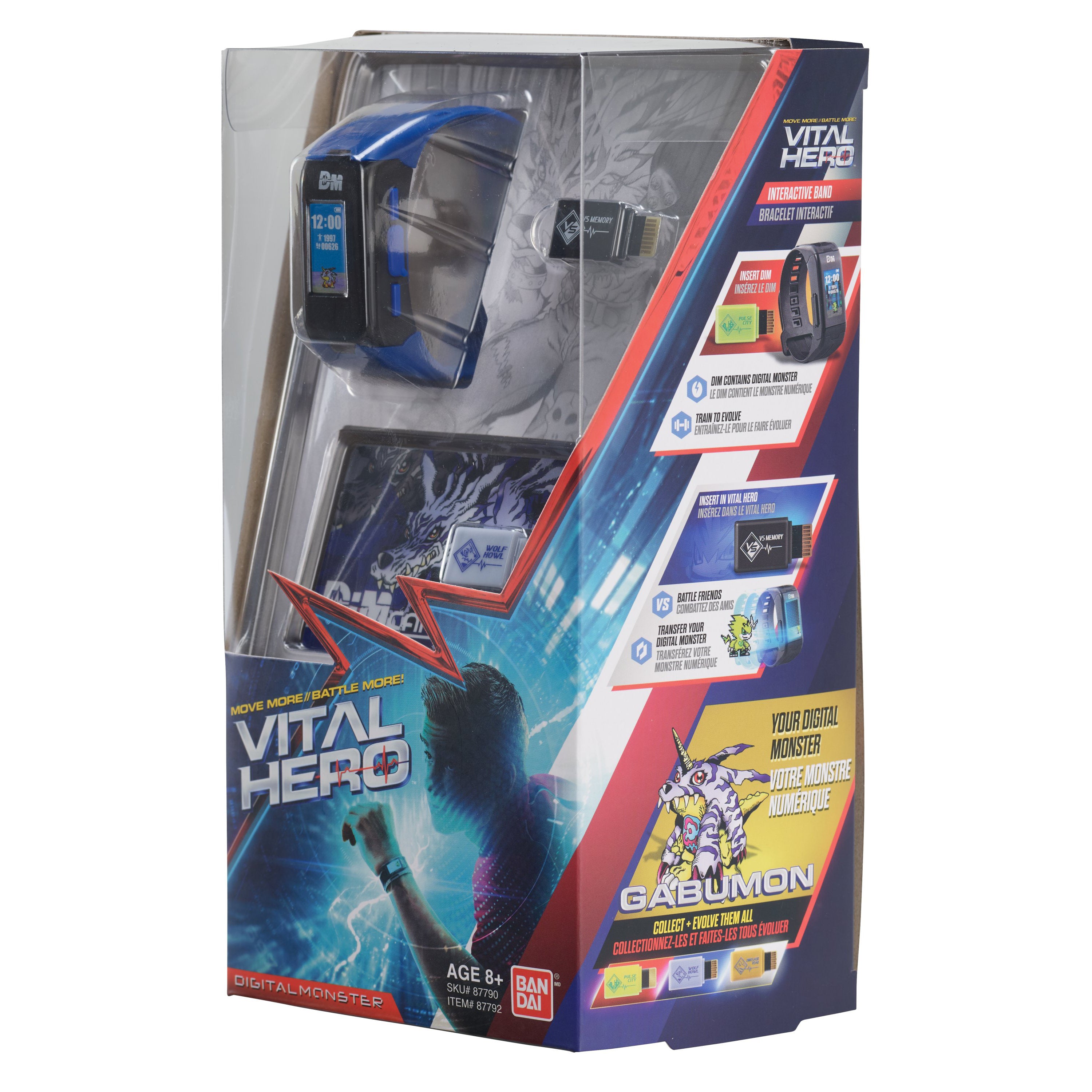 Bandai X Vital Hero Digimon - Blue Wearable Gamified Band