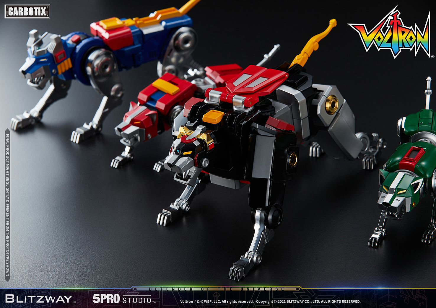 Blitzway 'Voltron' 5Pro Studio CARBOTIX Series, Action Figure