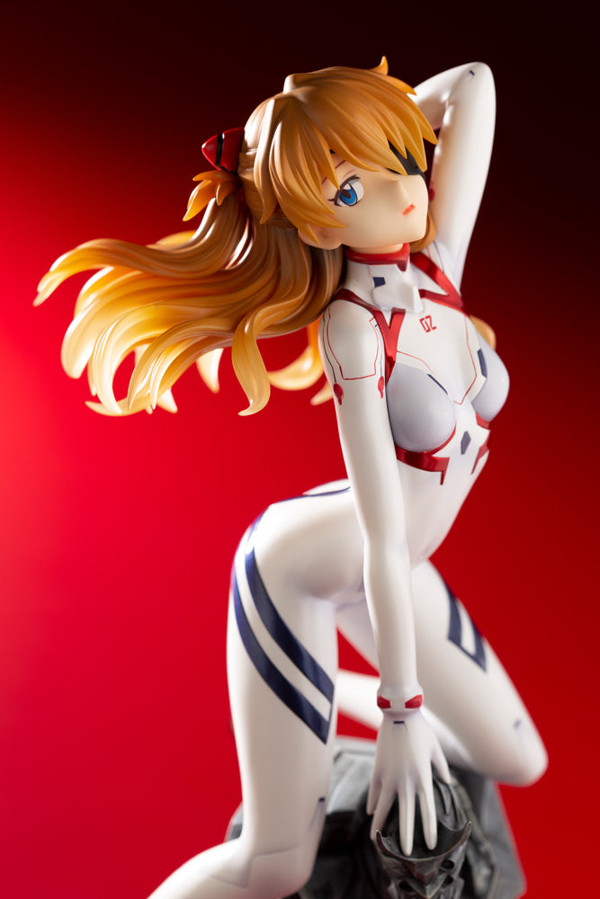 Kotobukiya 1/6 Evangelion:3.0+1.0 Thrice Upon A Time Series Asuka Shikinami Langley White Plugsuit Ver., Pre-Painted PVC Statue