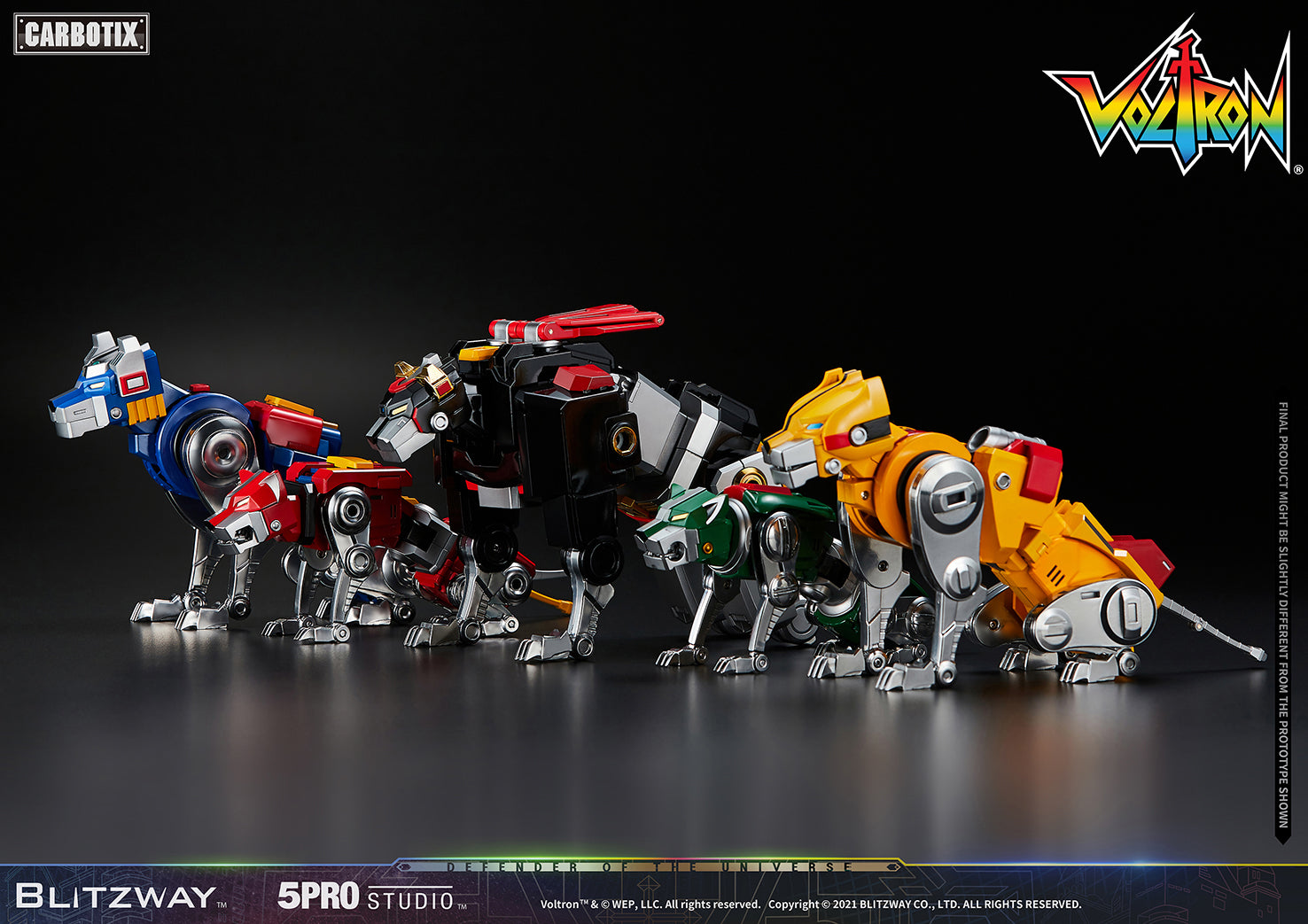 Blitzway 'Voltron' 5Pro Studio CARBOTIX Series, Action Figure