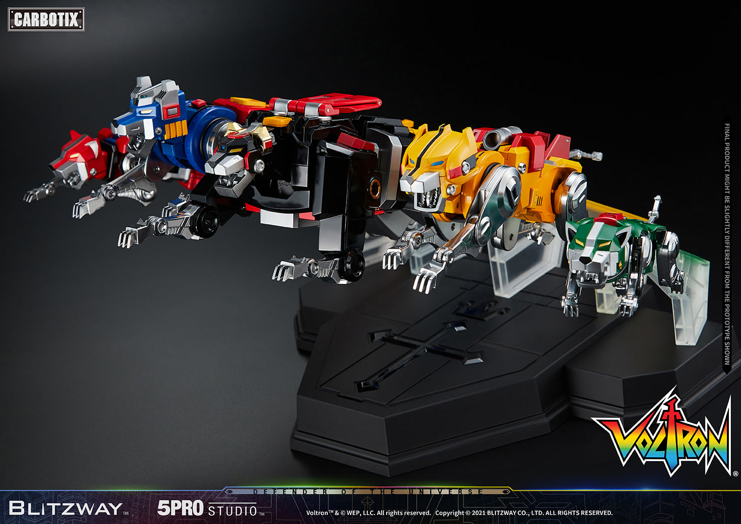 Blitzway 'Voltron' 5Pro Studio CARBOTIX Series, Action Figure