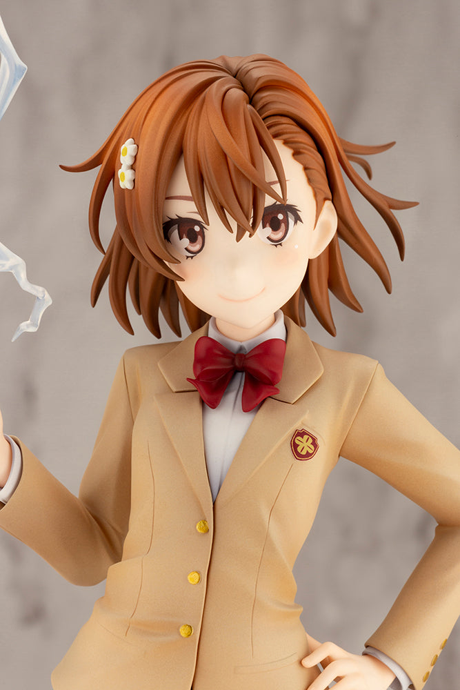 Kotobukiya 1/7 A Certain Scientific Railgun T Series Misaka Mikoto 15th Anniversary Ver. Kotobukiya Luxury Ver., Pre-Painted PVC Statue