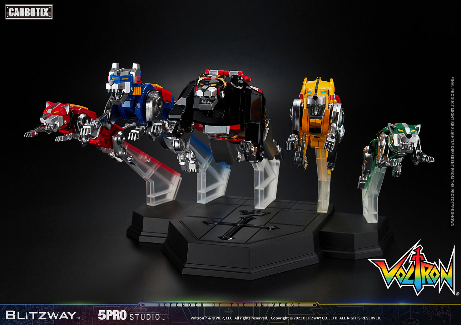 Blitzway 'Voltron' 5Pro Studio CARBOTIX Series, Action Figure