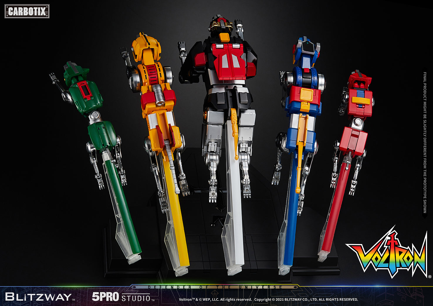 Blitzway 'Voltron' 5Pro Studio CARBOTIX Series, Action Figure