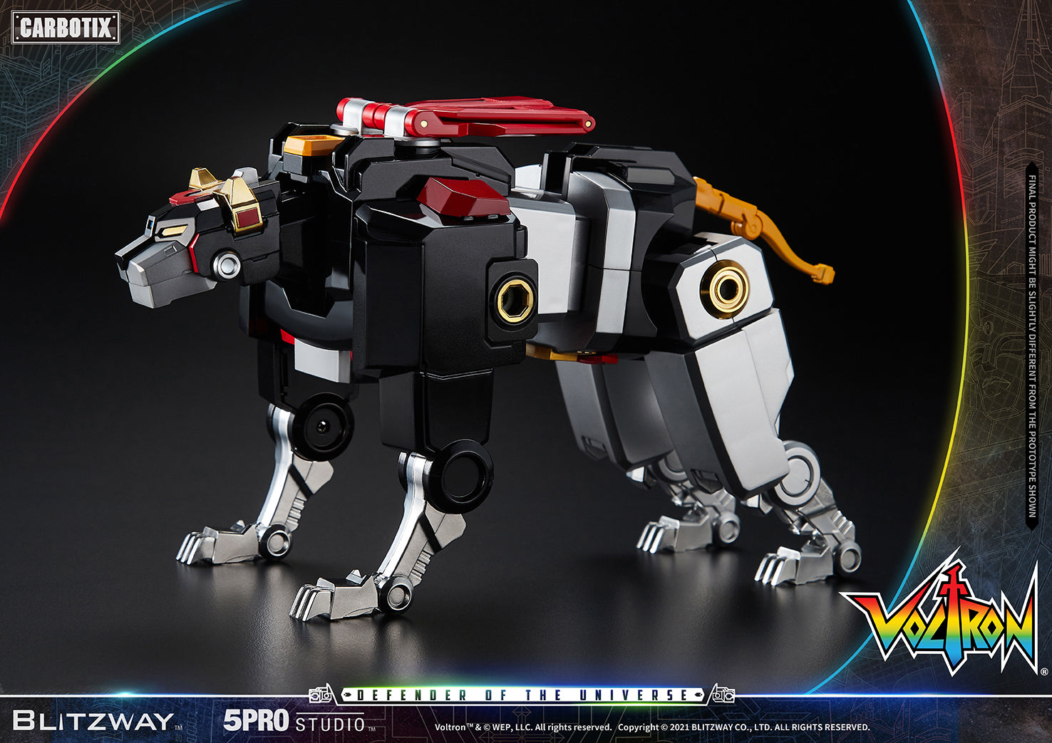 Blitzway 'Voltron' 5Pro Studio CARBOTIX Series, Action Figure