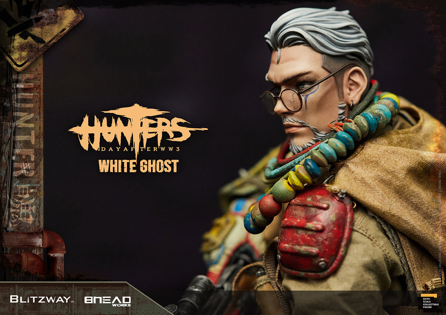 Blitzway 1/6 White Ghost "HUNTERS : Day After WWlll", Action Figure