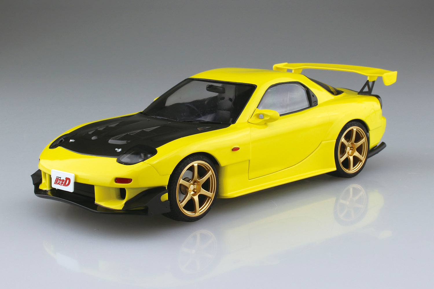 Aoshima 1/24 Pre-Painted Initial D Takahashi Keisuke FD3S RX-7 Project D Last Battle Ver. Model Kit