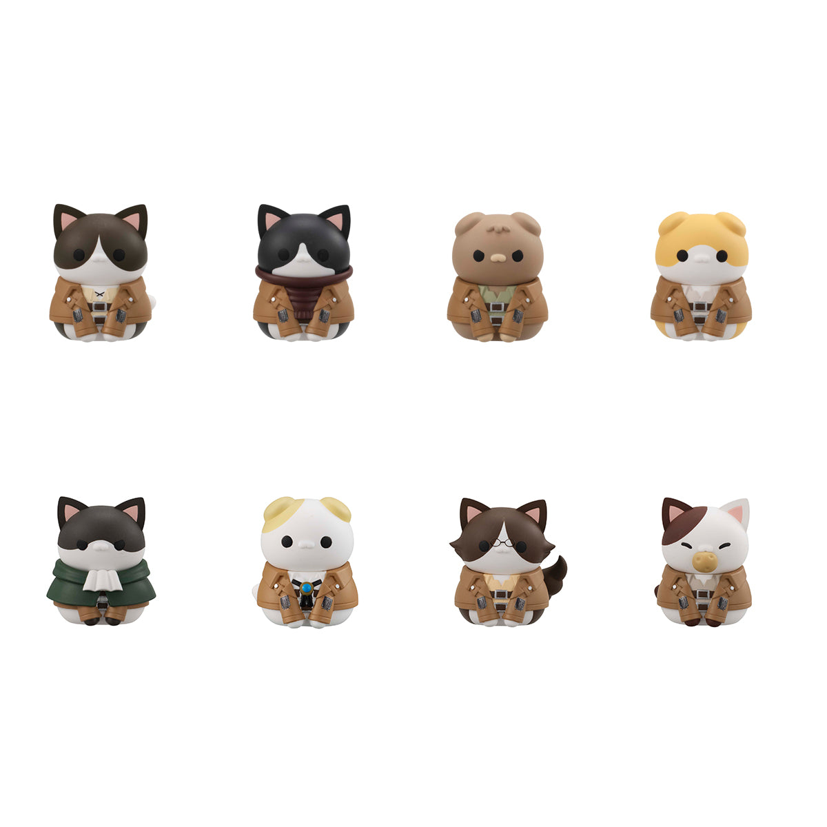 Megahouse Mega Cat Project Gathering Scout Regiment Danyan! Set【With Gift】 "Attack On Titan"