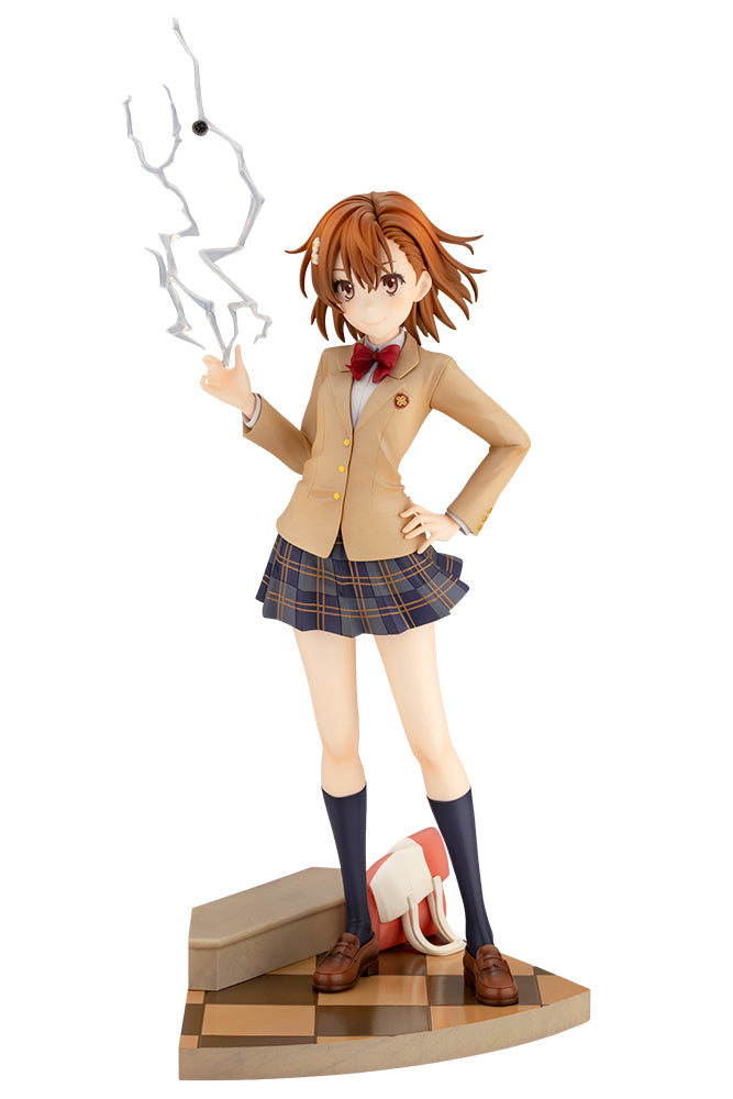 Kotobukiya 1/7 A Certain Scientific Railgun T Series Misaka Mikoto 15th Anniversary Ver. Kotobukiya Luxury Ver., Pre-Painted PVC Statue