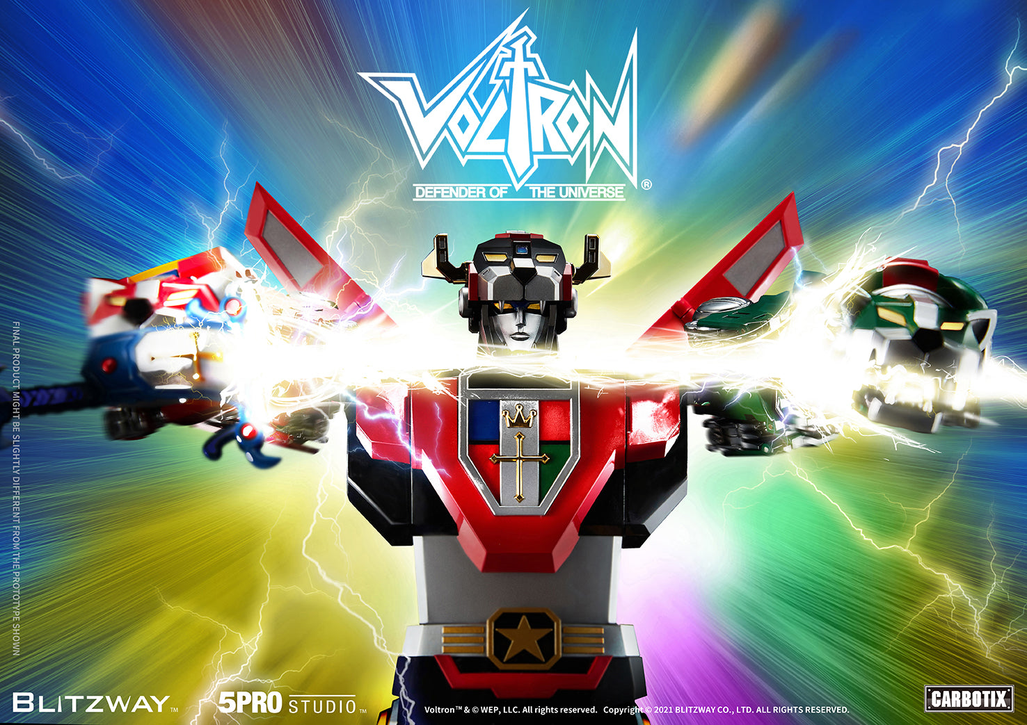 Blitzway 'Voltron' 5Pro Studio CARBOTIX Series, Action Figure