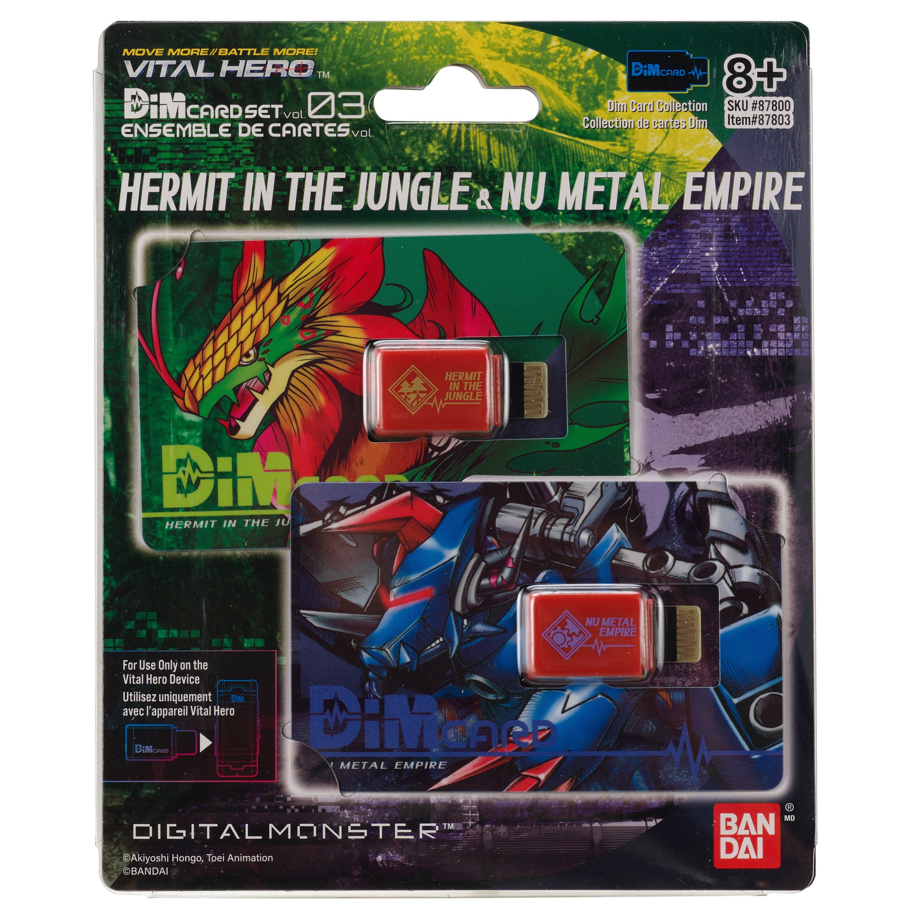 Bandai X Vital Hero DIM Card Two Pack (Hermit in the Jungle & Nu Metal Empire)