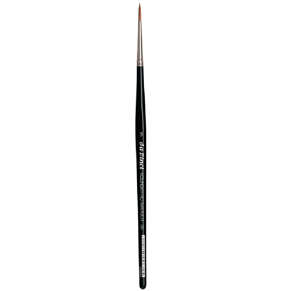 Da Vinci Red Sable Series 36 Watercolor Brush - Round, Size 3