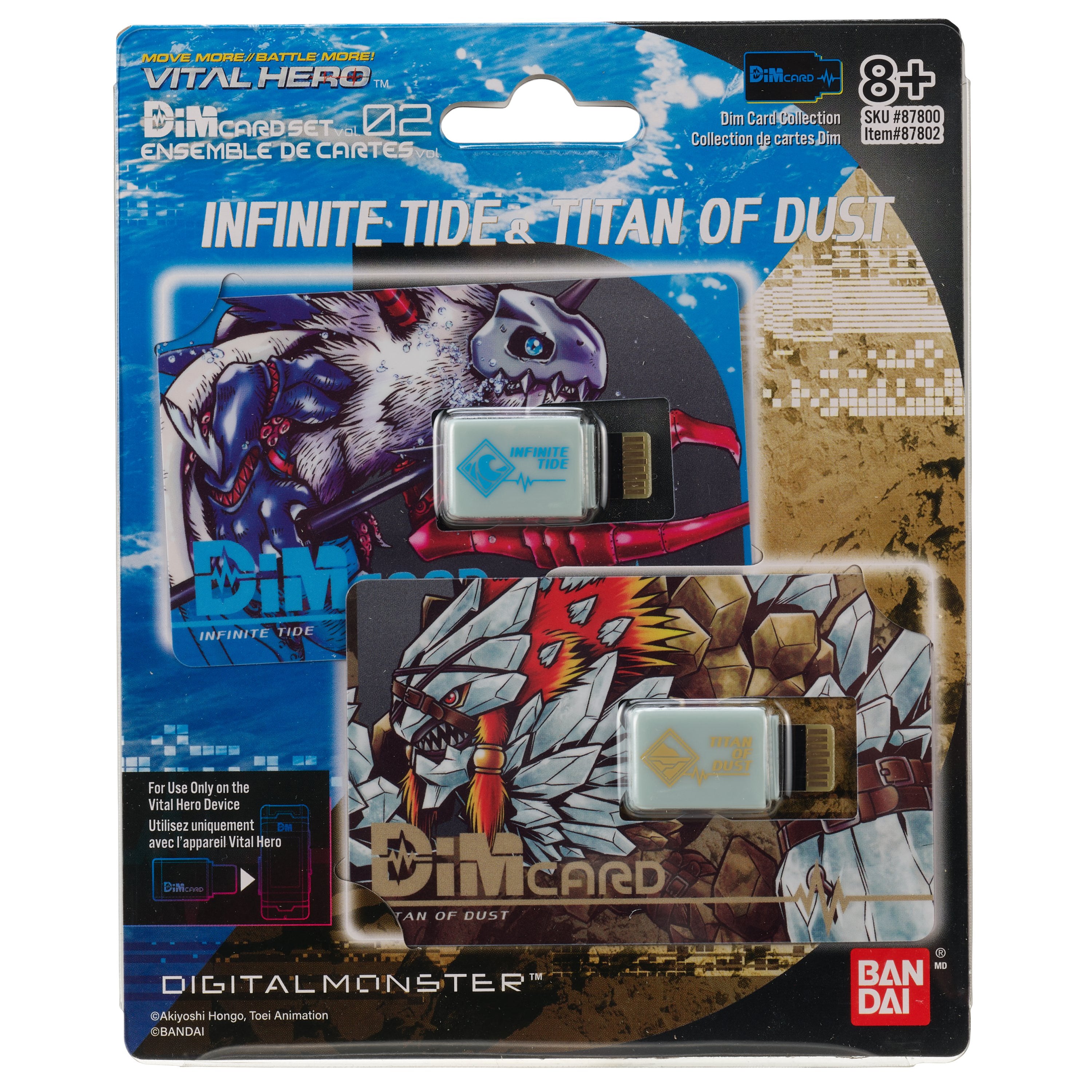 Bandai X Vital Hero DIM Card Two Pack (Infinite Tide & Titan of Dust)